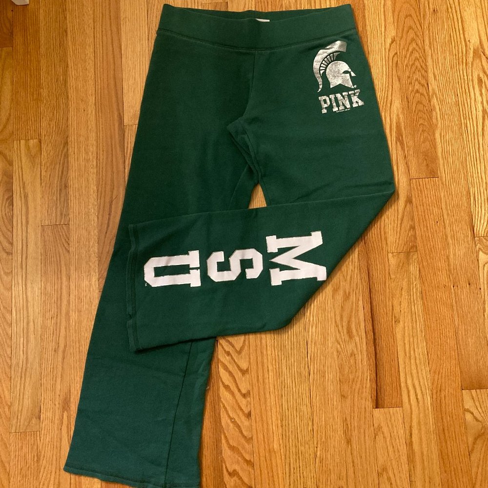 Michigan State Victoria Secret Pink MSU Sweatpants